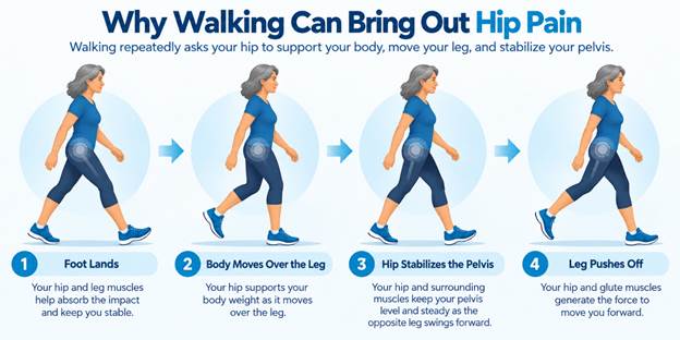 The Connection Between Walking and Hip Pain